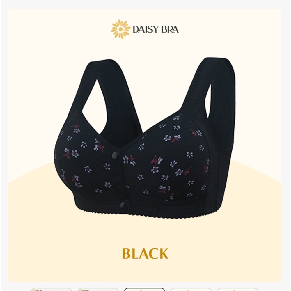 NWT Daisy Bras fits S/M pink and black set of two bras